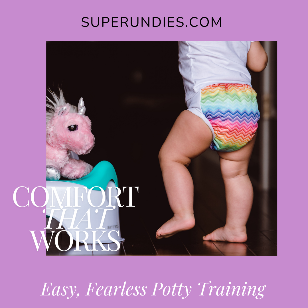 cloth potty training pants - rainbow